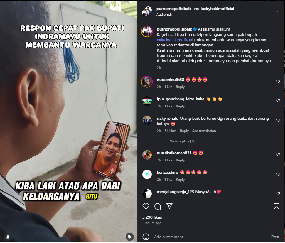 Respon cepat Lucky Hakim
